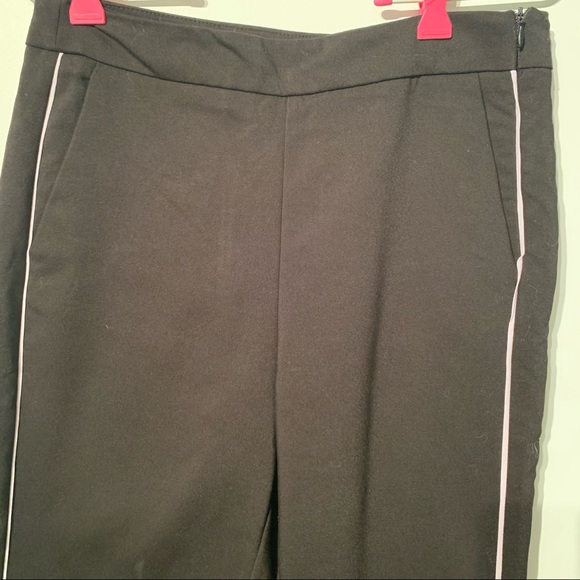 Zara Black Pants w/ White Trim - Picture 3 of 9